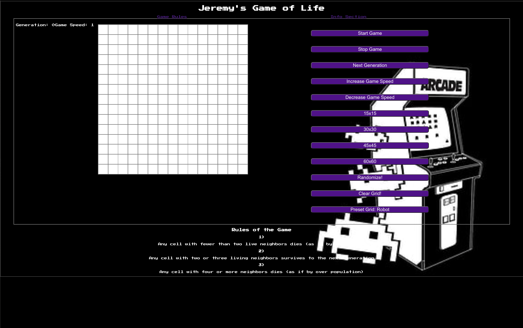 game of life web app